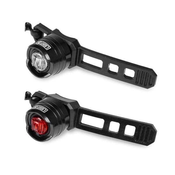 Sykkelbaklykt LIGHT5 Easy V2 - 2 lm / 1 x CR2032, Baklykt + Frontlykt