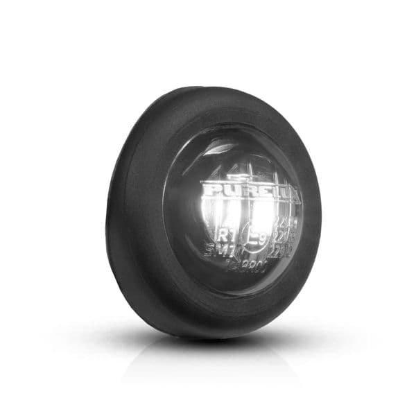 Posisjonslys PURELUX Spectre 2X Dark - 12/24V / 1W / 19 mm, Hvit
