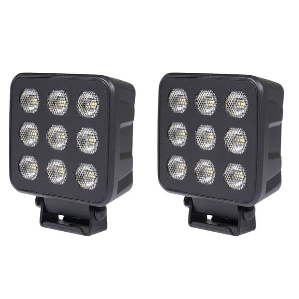 Arbeidslys PURELUX Black Raven 50 - 11 cm / 50W / Flood, 2 stk