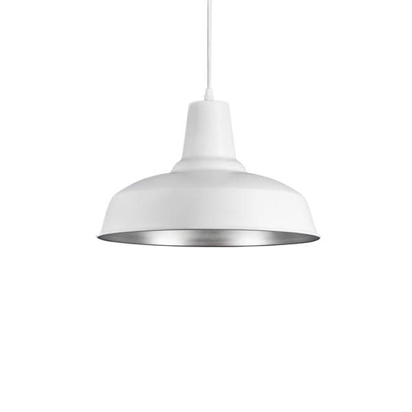 Taklampe AIRAM Loft 35, Hvit/Sølv