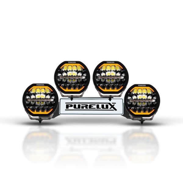 Ekstralyspakke PURELUX WRC 26, 640W / 46 500 lm, Med svarte Ranger 9 ekstralys