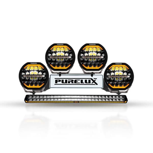 Ekstralyspakke PURELUX WRC 27, 964W / 68 500 lm, Med svarte Ranger 9 ekstralys