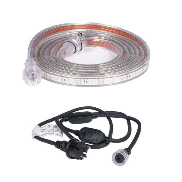 LED-stripe / Arbeidsbelysning AGGE 230V - 1500 lm/m, 3 m, LED-stripe med strømledning (3000K)