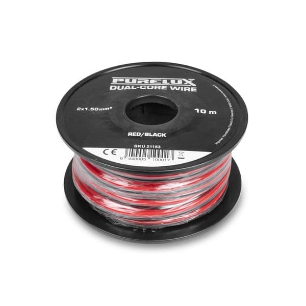 Strømkabel PURELUX Dual-Core Wire, 1,50 mm² / 10 m