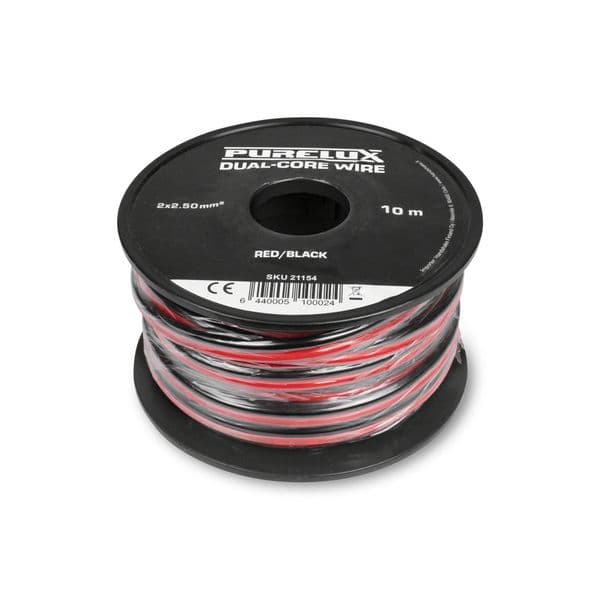 Strømkabel PURELUX Dual-Core Wire, 2,50 mm² / 10 m