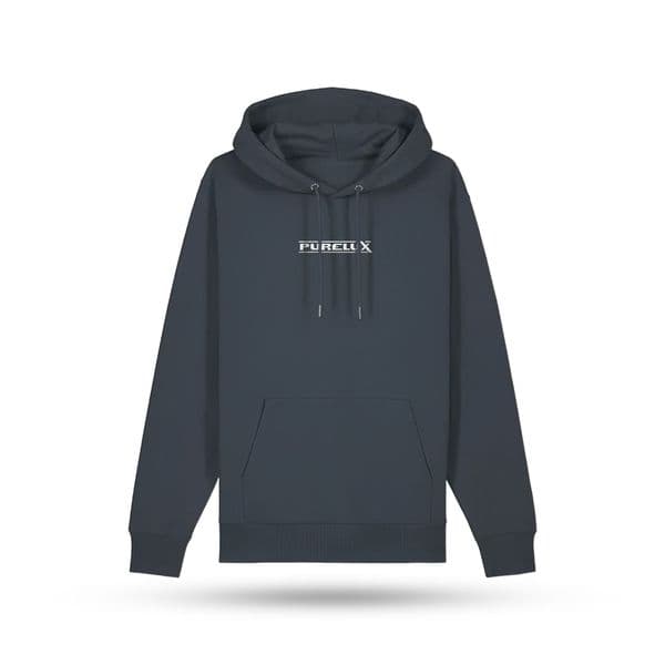 Hettegenser PURELUX Embroidered Logo, Antrasitt, Small