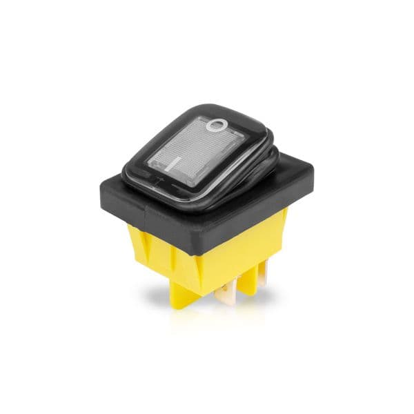 Bryter PURELUX On/Off HD Rocker Switch, Hvit