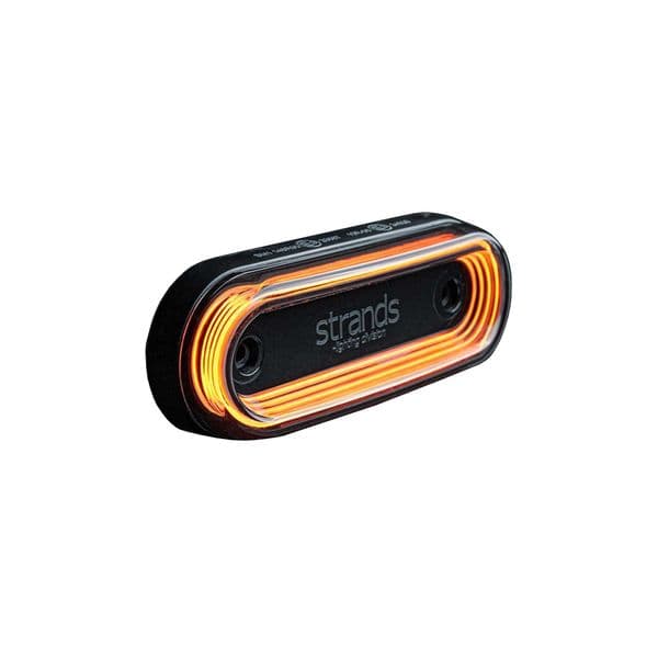 Posisjonslys STRANDS FOR9T Gravity - 12/24V / 3W / 115 mm, Oransje