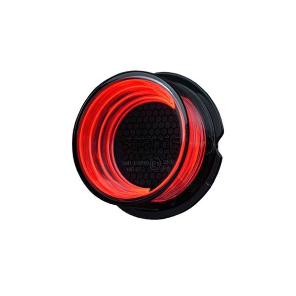Posisjonslys STRANDS FOR9T GEO - 12/24V / 5W / 70 mm, Rød