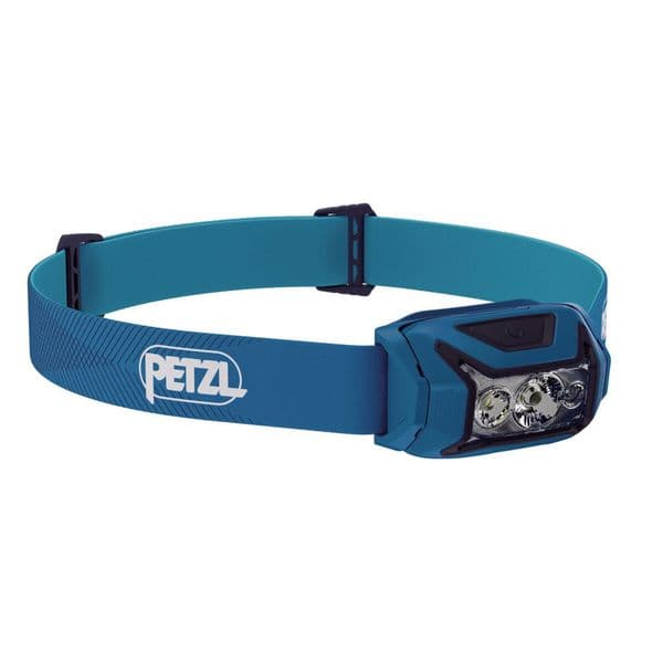 Hodelykt PETZL Actik - 450 lm / 3 x AAA, Blå