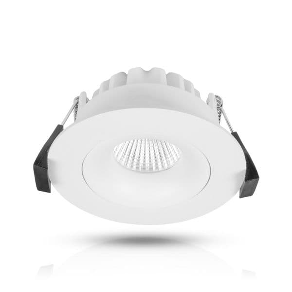Downlight AGGE Round Spot White 85 mm - IP44 / CCT / Dimbar, 12W