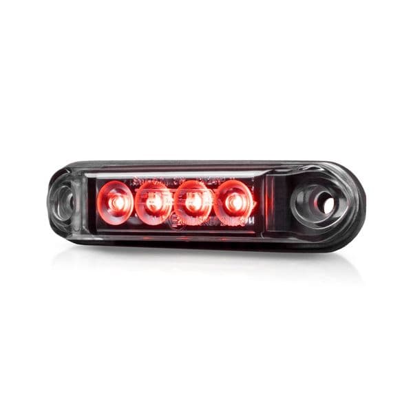 Posisjonslys PURELUX Spectre 4X Dark - 12/24V / 1W / 78 mm, Rød