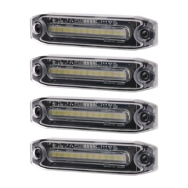 Posisjonslys Purelux Spectre 12X - 12/24V / 6W / 102 mm, 4 stk