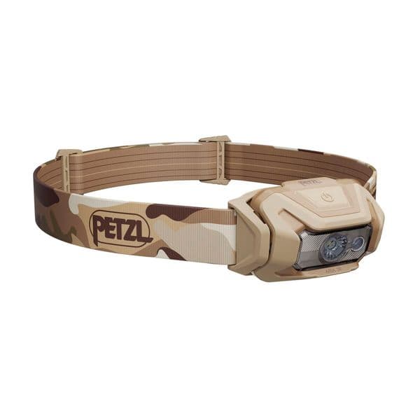 Hodelykt PETZL Aria 1R RGB - 475 lm / Oppladbar, Camo