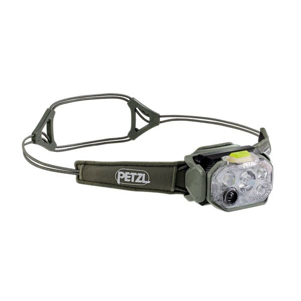 Hodelykt PETZL Swift RL - 1200 lm / Oppladbar, Grønn