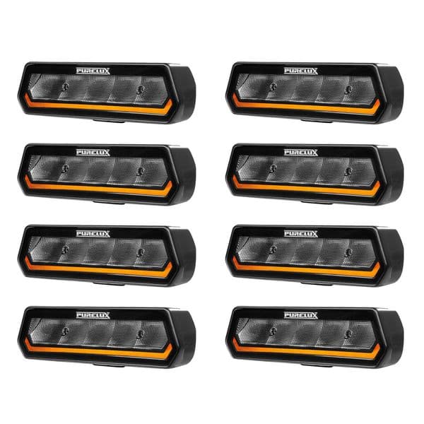 Arbeidslys PURELUX Panther Alpha 30 - 15 cm / 30W / Bred, 8 stk (4000K)