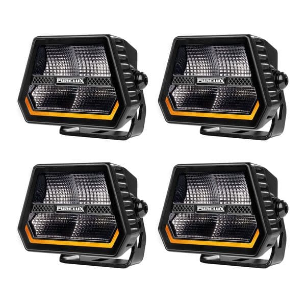 Arbeidslys PURELUX Panther Alpha 60 - 12 cm / 60W / Bred, 4 stk (4000K)