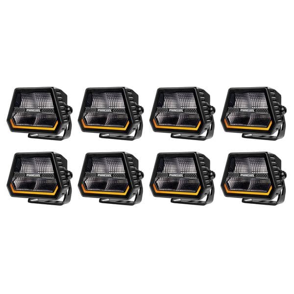 Arbeidslys PURELUX Panther Alpha 60 - 12 cm / 60W / Bred, 8 stk (4000K)