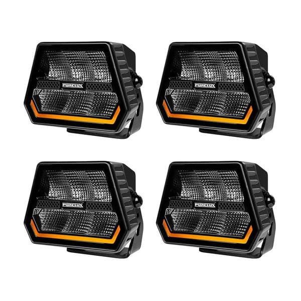 Arbeidslys PURELUX Panther Alpha 90 - 15 cm / 90W / Bred, 4 stk (4000K)