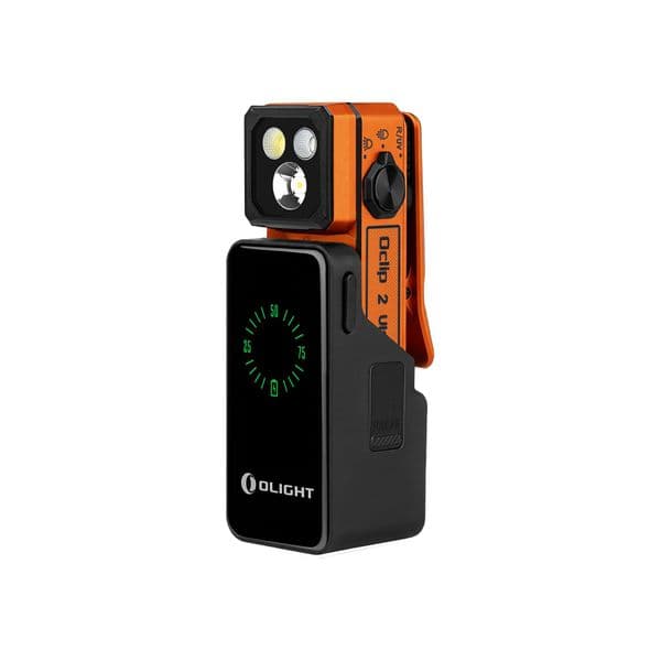 Lommelykt OLIGHT Oclip 2 Ultra Premium - 580 lm / 92 mm / Oppladbar  , Oransje