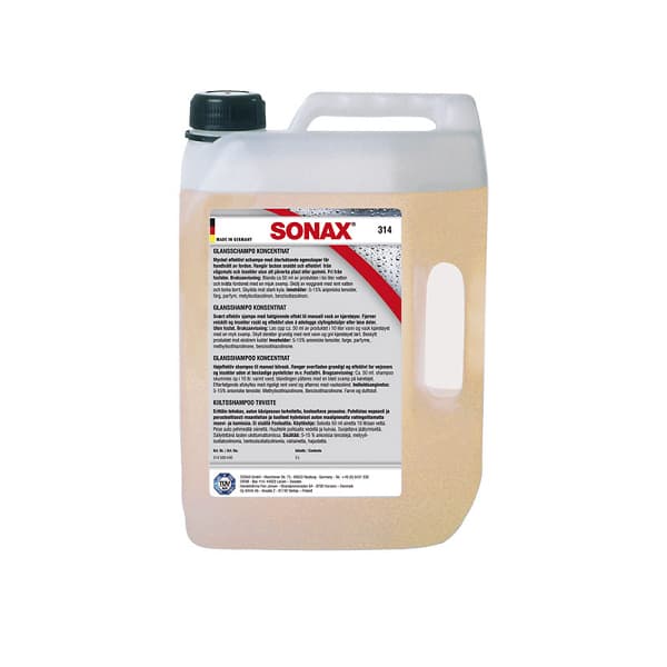 Bilshampoo SONAX Glansshampo - Voksshampo, 5000 ml