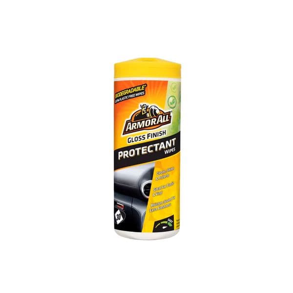 Våtservietter Plast Armor All Protectant Gloss Wipes (Flatpack), 20 stk. (Flatpack)