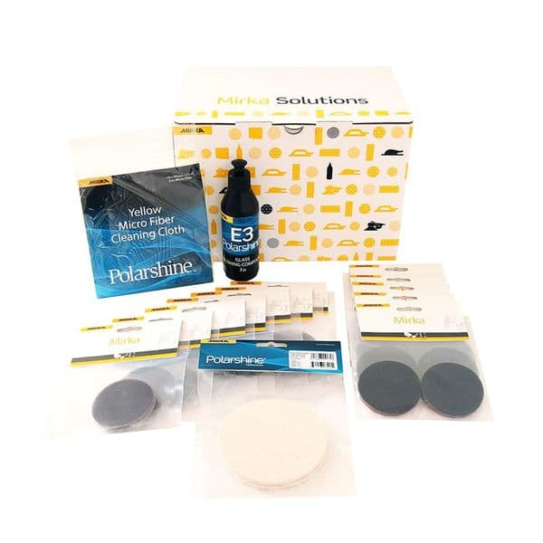 Glasspoleringspakke MIRKA Glass Polishing Kit, 125 mm