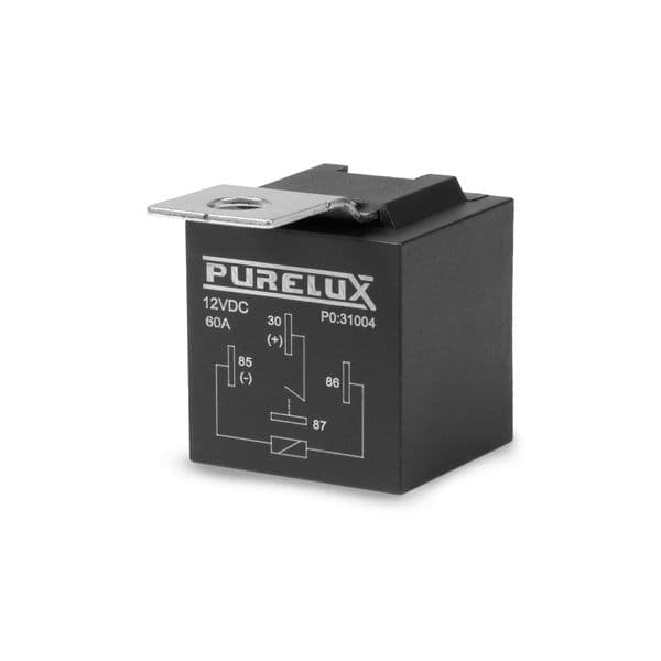 Ekstralysrelé PURELUX – 12V/40A (480W) / relé for ekstralys, 60A