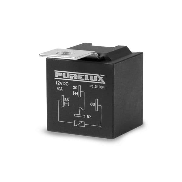 Ekstralysrelé PURELUX – 12V/40A (480W) / relé for ekstralys, 80A