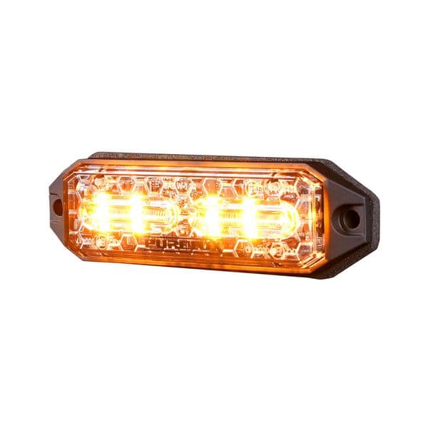 Varsellys / Blinkende lys PURELUX Strobe Slim HD - 12/24V / 15W / 98 mm, 1 stk