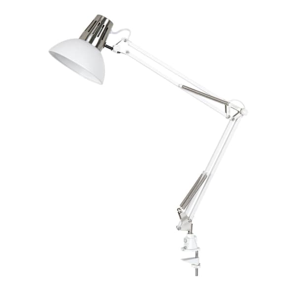 Bordlampe AIRAM Aria, E27, Hvit / Sølv