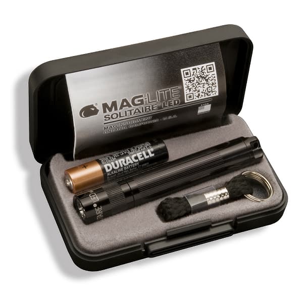 Lommelykt MAGLITE Solitaire LED - 47 lm / 81 mm / Batteridrevet, Svart