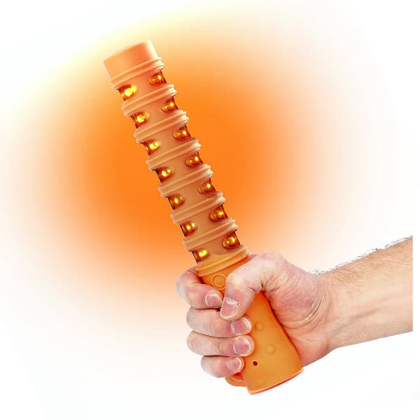 LED-Lysstav PUREFLARE 15 LED - Oransje / Oppladbar