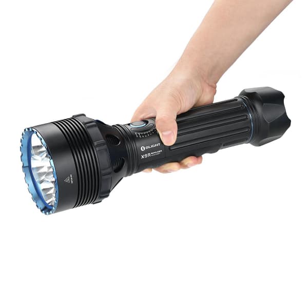 Søkelys OLIGHT X9R - 25000 lm / 320 mm / Oppladbar, Komplett sett - Et batteri