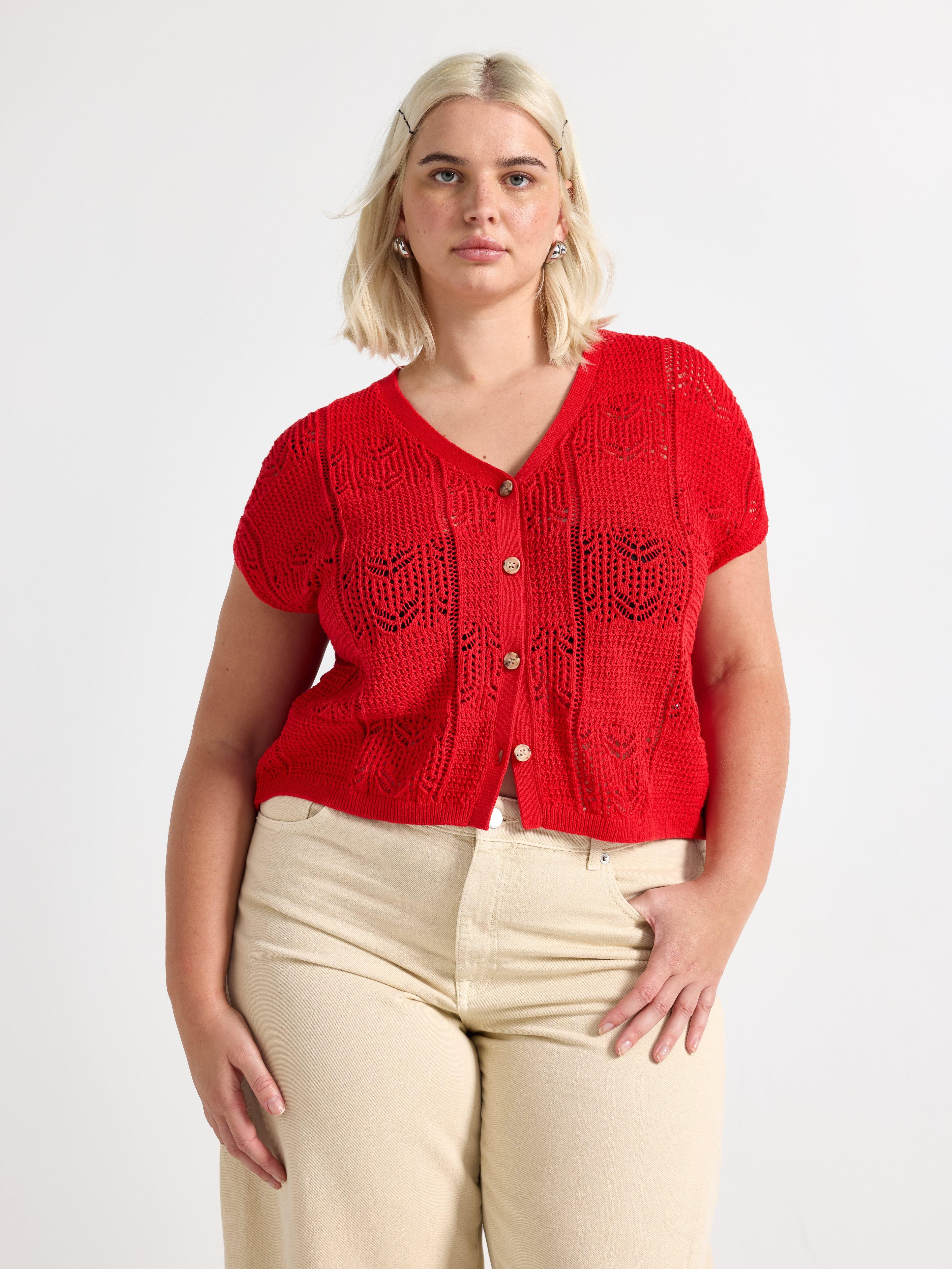 Ermløs cardigan