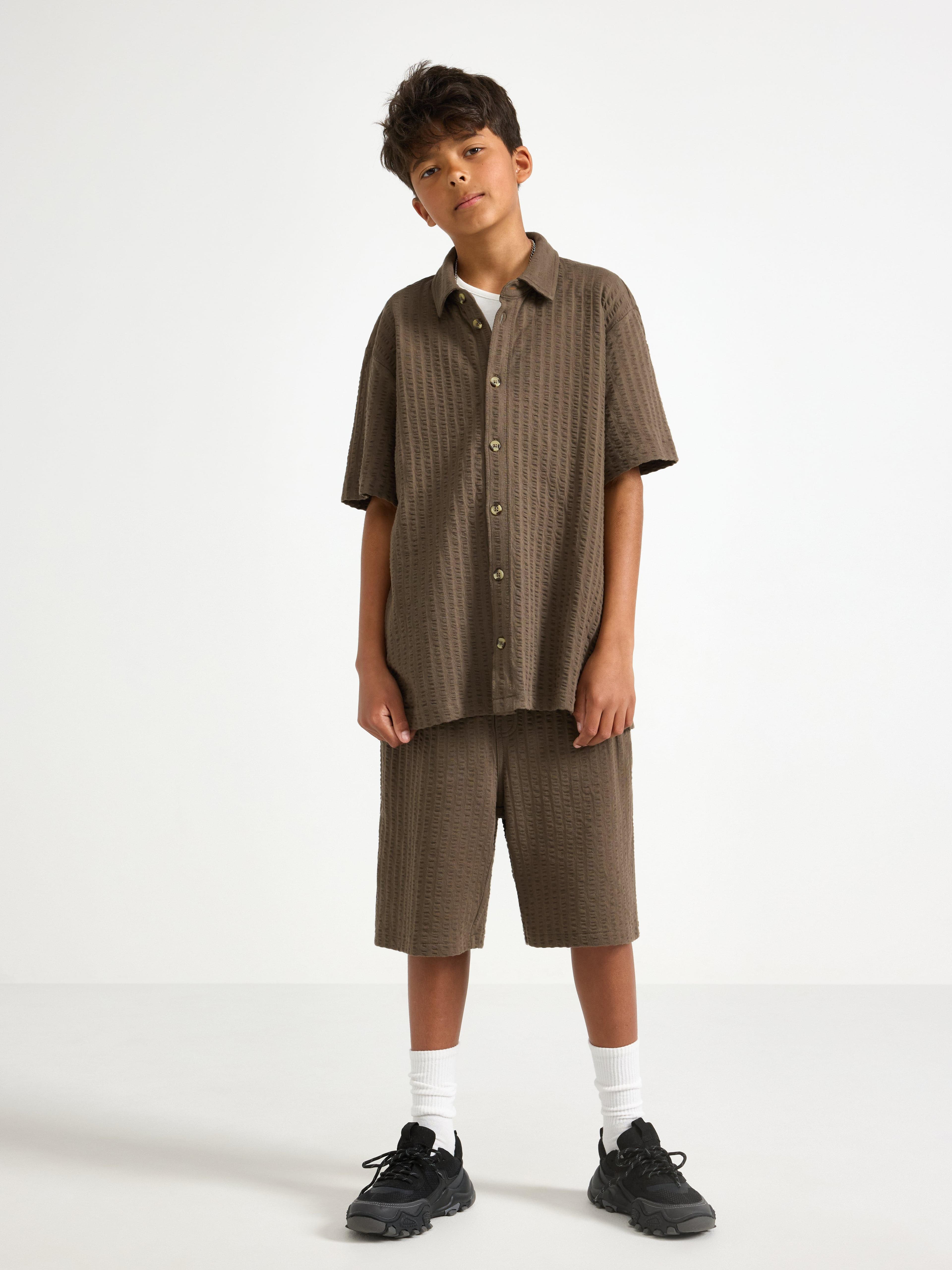 Seersucker-shorts