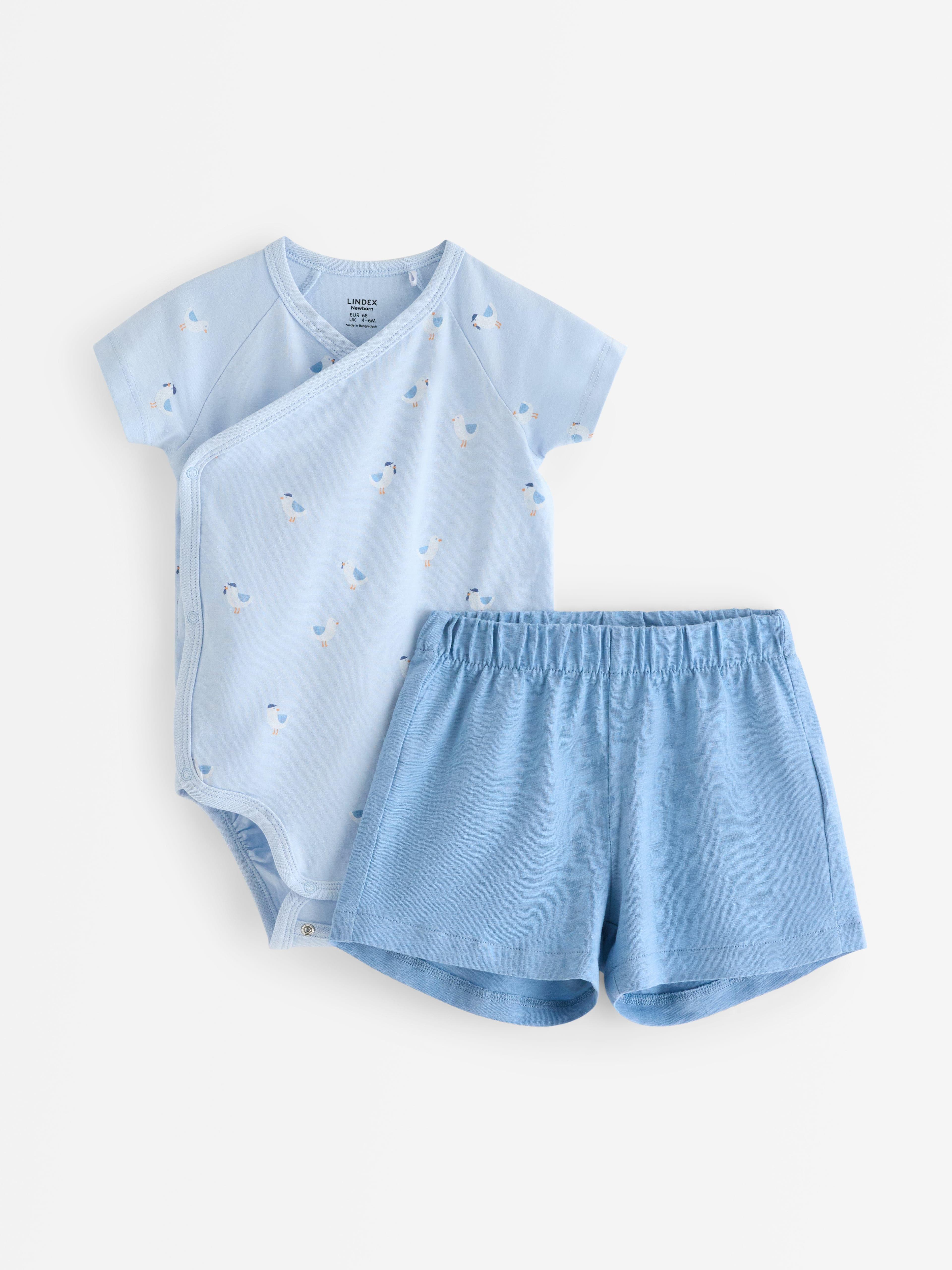 Sett - Omslagsbody og shorts