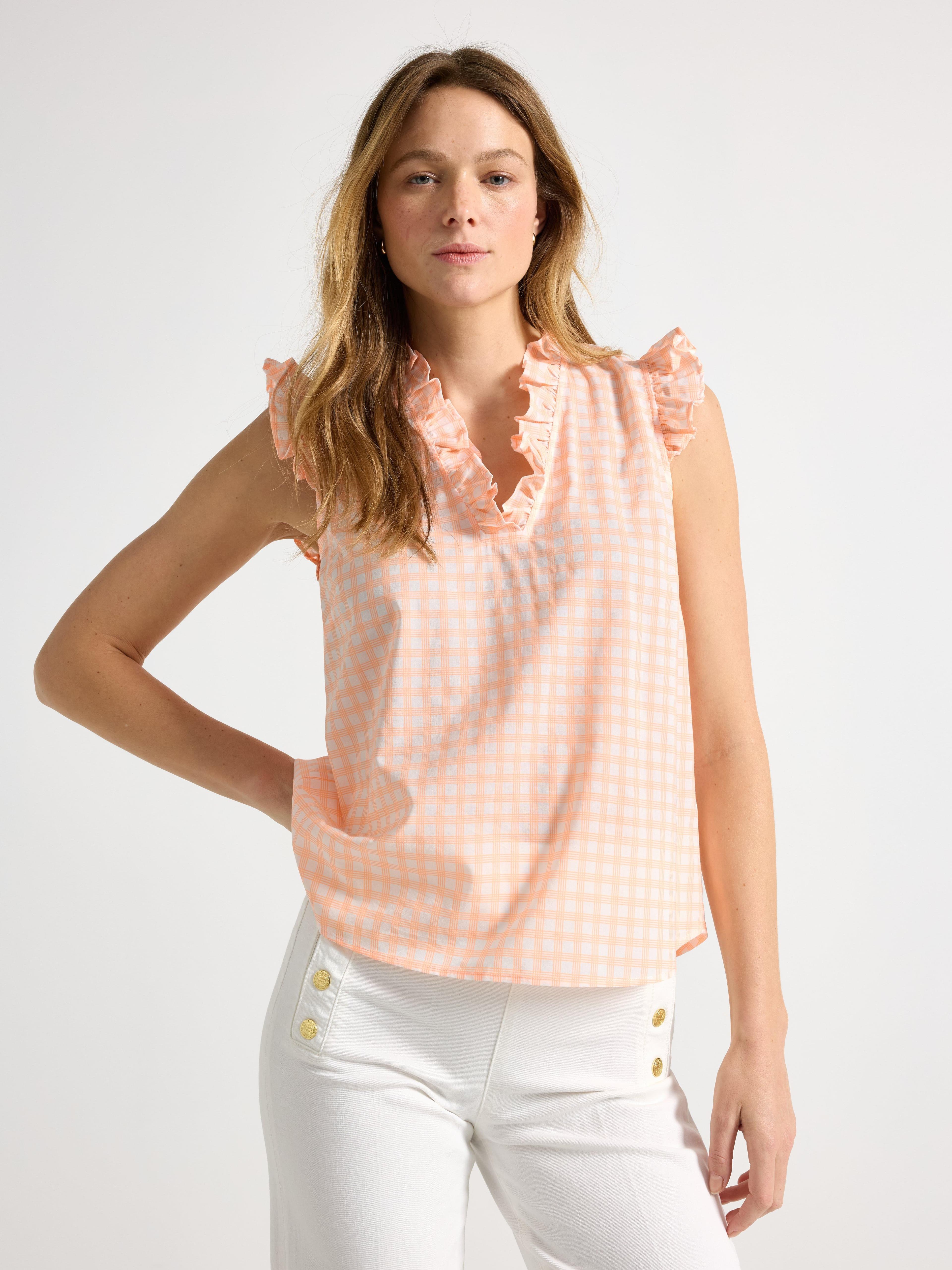 Ermløs bluse