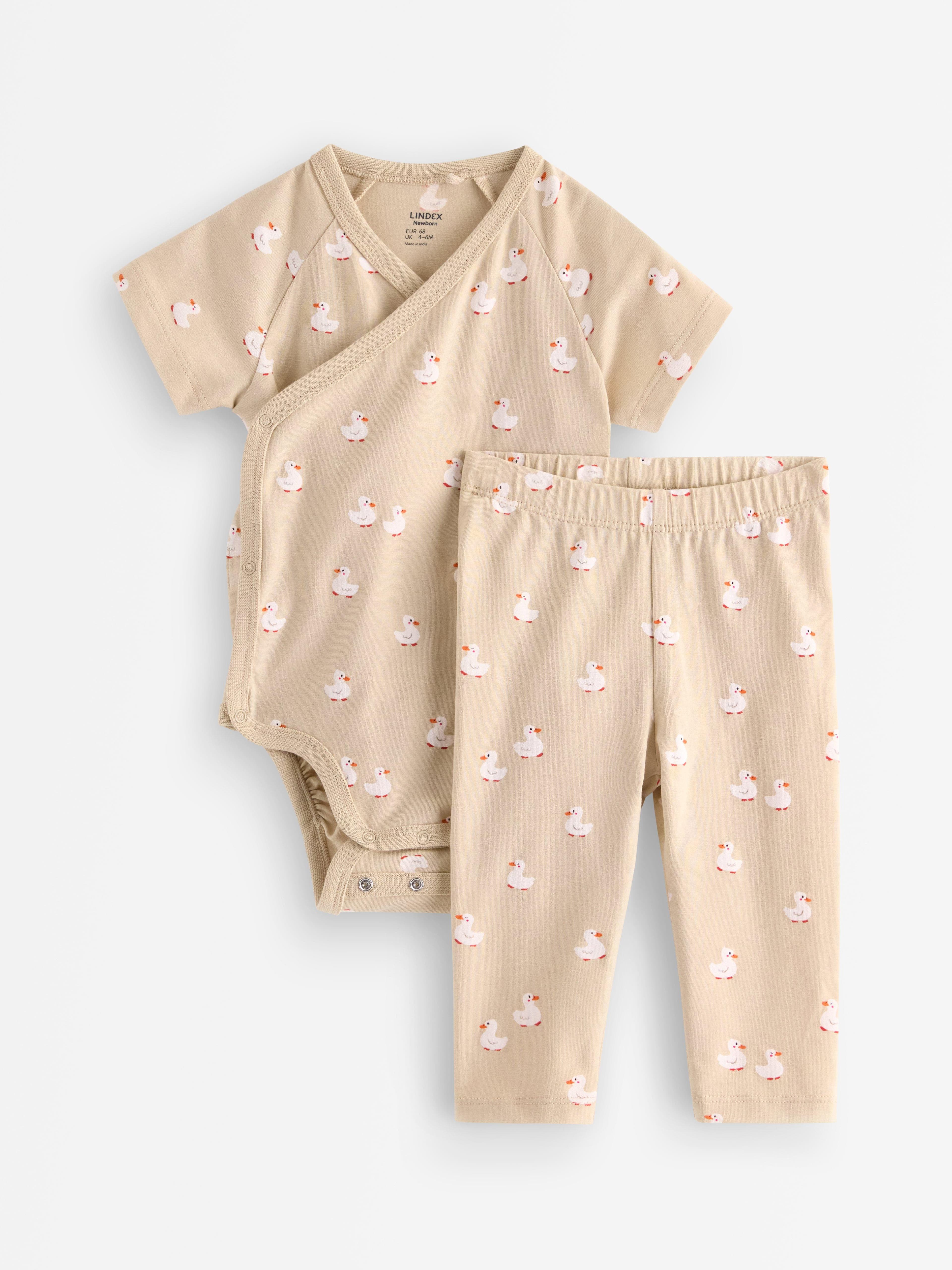 Sett - Omslagsbody og leggings