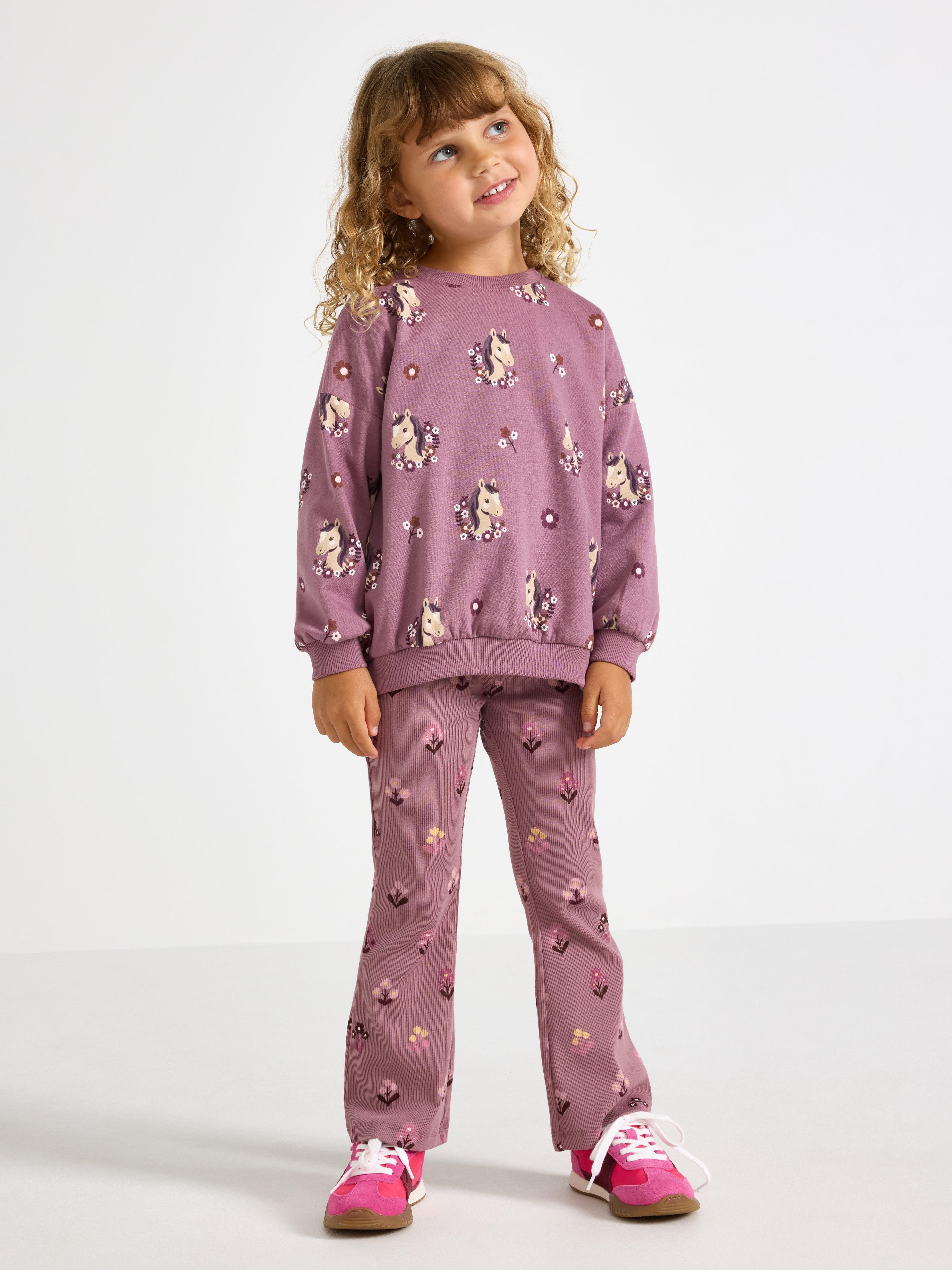 Vide ribbet leggings