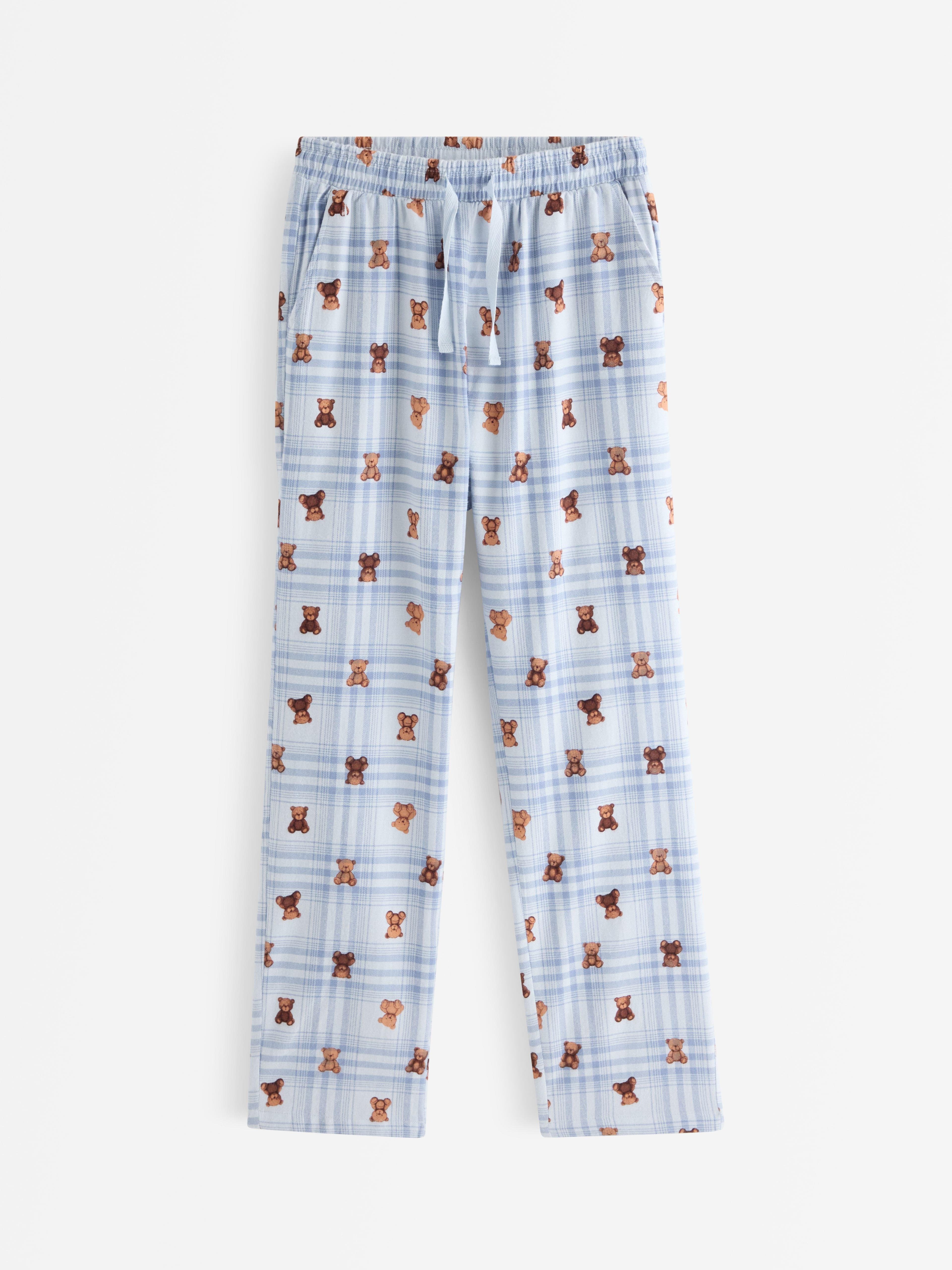 Pyjamasbukser i flanell