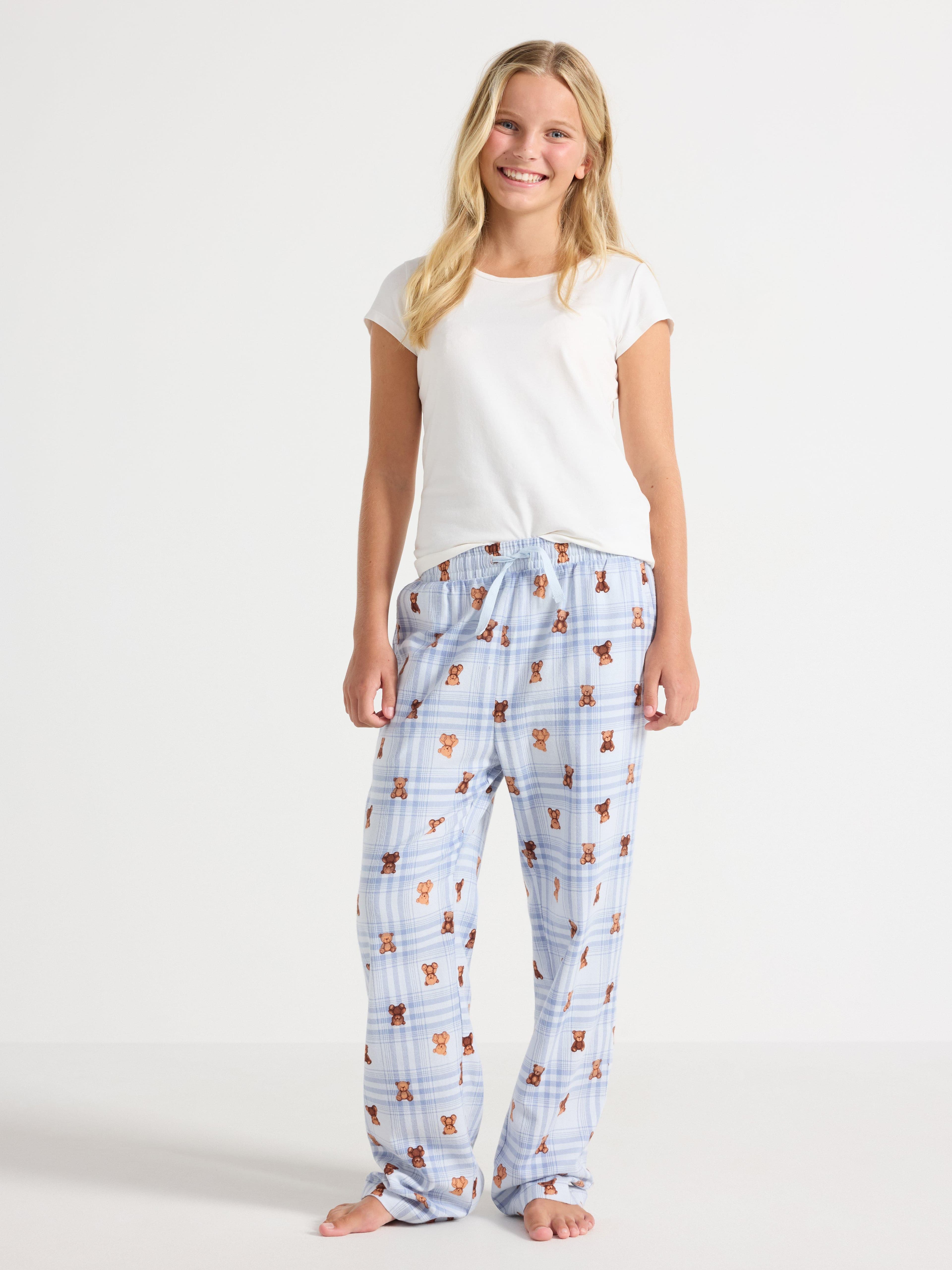 Pyjamasbukser i flanell