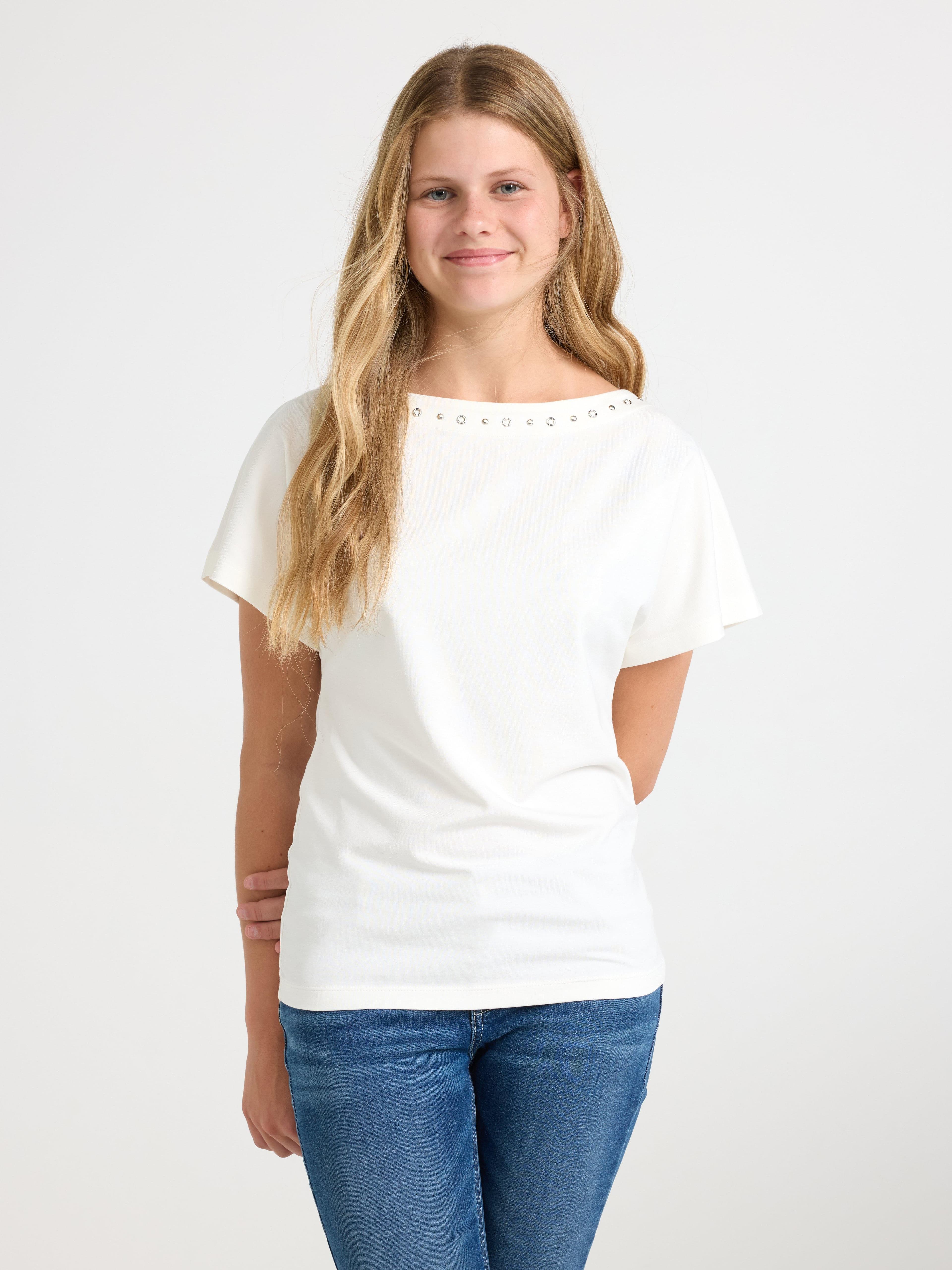 Kortermet topp med knapper