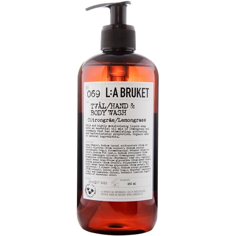 L:a Bruket 069 Hand & Body Wash - Lemongrass 450 ml