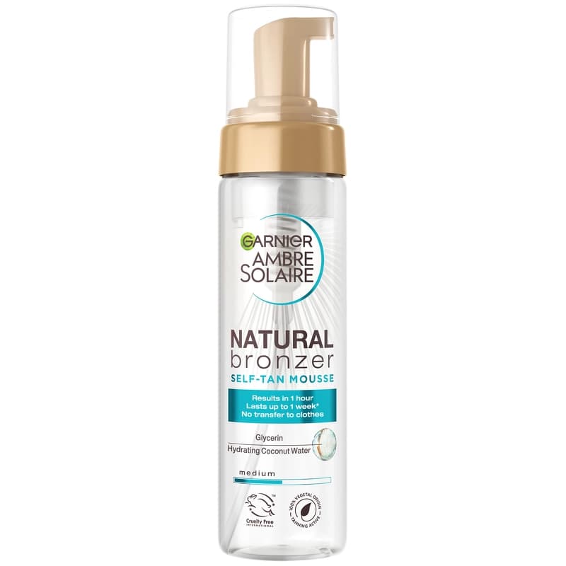 Garnier Ambre Solaire Natural Bronzer Self Tan Mousse 200 ml