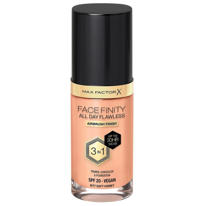 Max Factor Facefinity All Day Flawles 3in1 Foundation N77 Soft honey 30 ml - N77 Soft honey