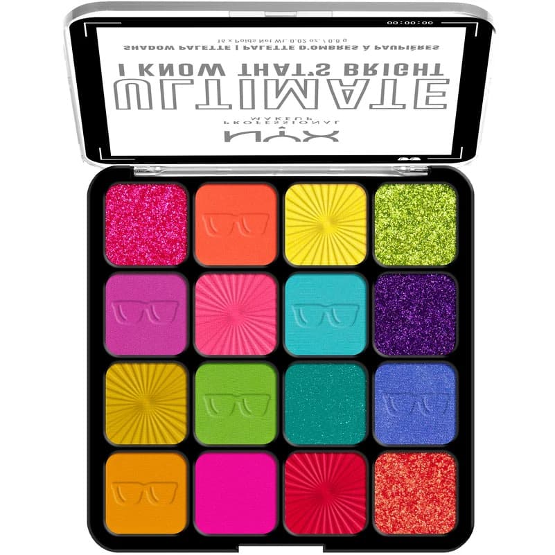 NYX Professional Makeup Ultimate Shadow Palette 16 x 0,8 g - 04W I Know That's Bright