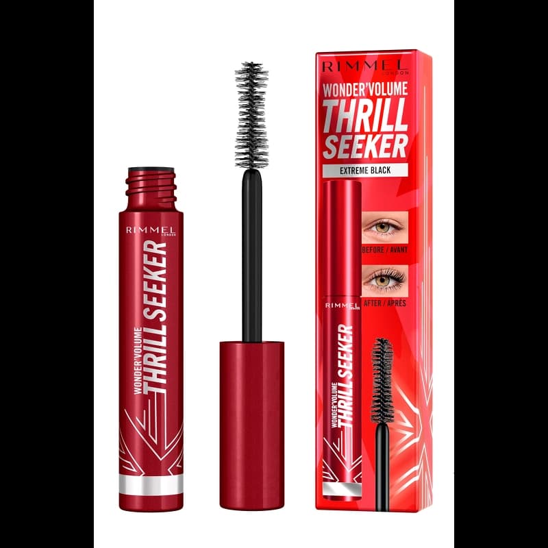 RIMMEL Volume Thrill Seeker Mascara - 01 Black - 01 Pitch Black 8 ml - 01 Pitch Black