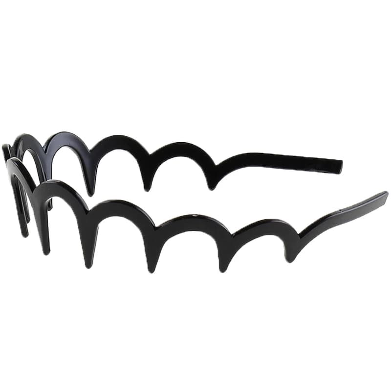 By Stær Sia Zig Zag Hairband - Black