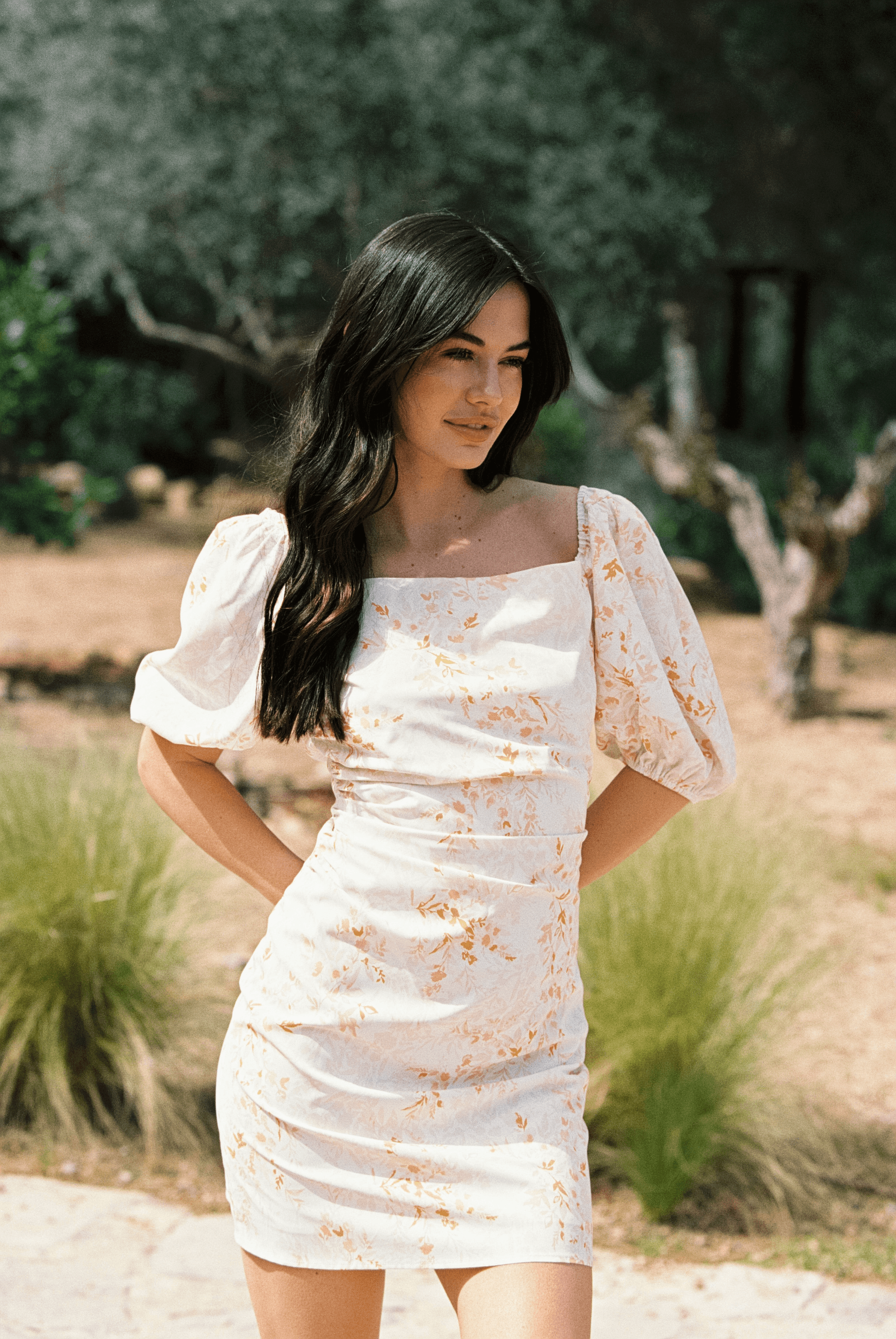Tia Lune Mini Dress - Mauve Pomelo